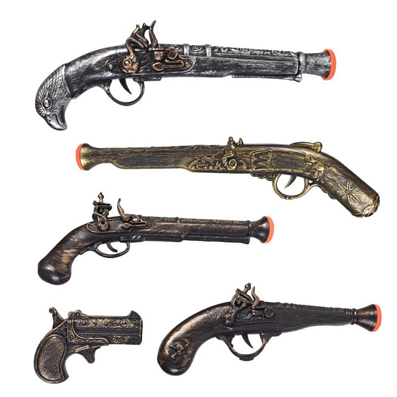 Cosplay Prop Pistol - ハロウィンパーティーコスプレ海賊おもちゃの銃家具ファミリーピストルレトロフェスティバル男の子のおもちゃ