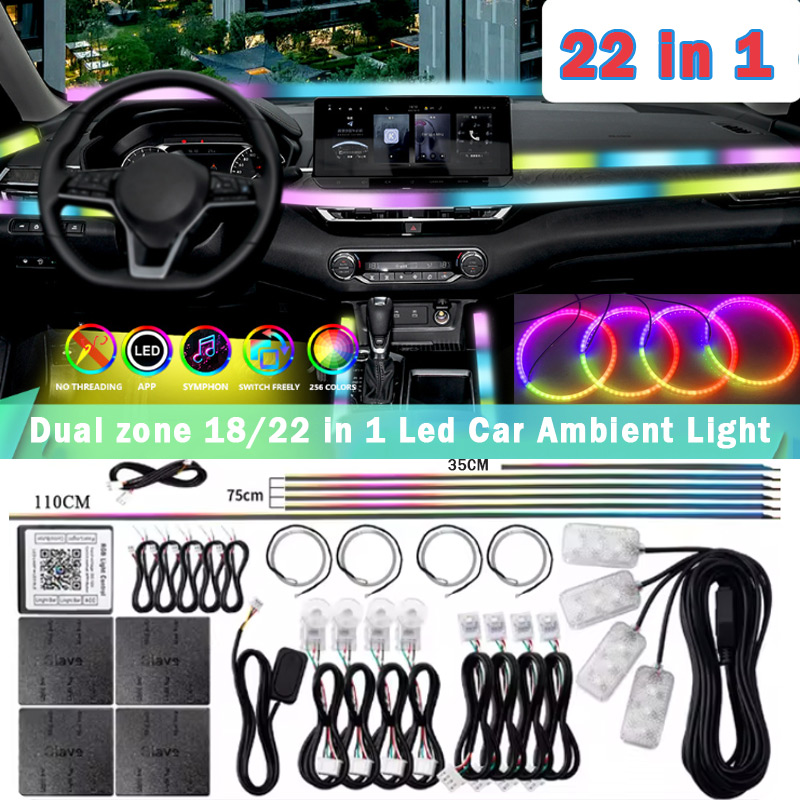 Led El Wire - 18/22 で 1 アクリル Led 車アンビエントライト