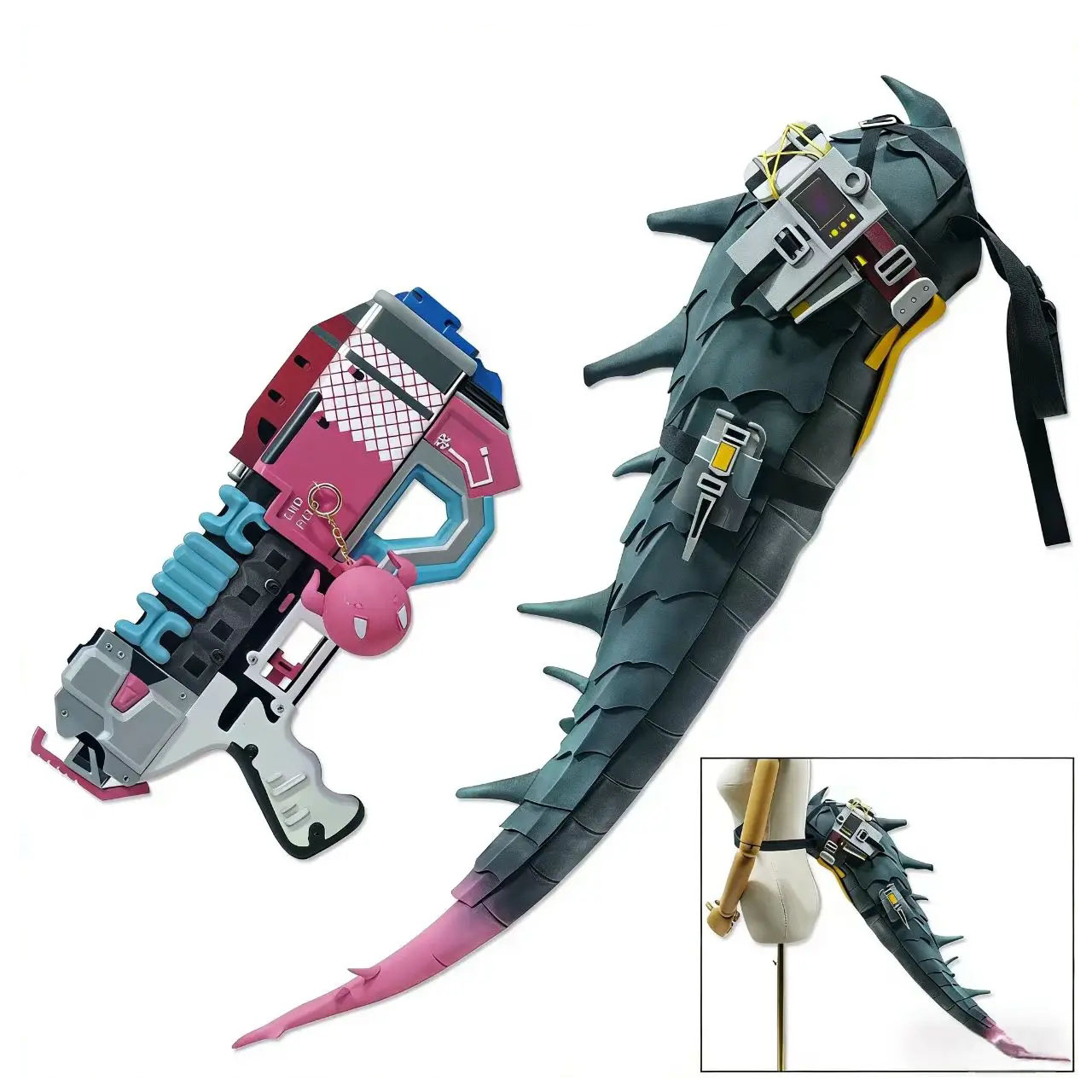 Cosplay Prop Pistol - アニメアークナイツ イヴォンヌ ‌ コスプレ用ハンドガン小道具 漫画風アクセサリーピストル ハンドガン射撃用鉄製