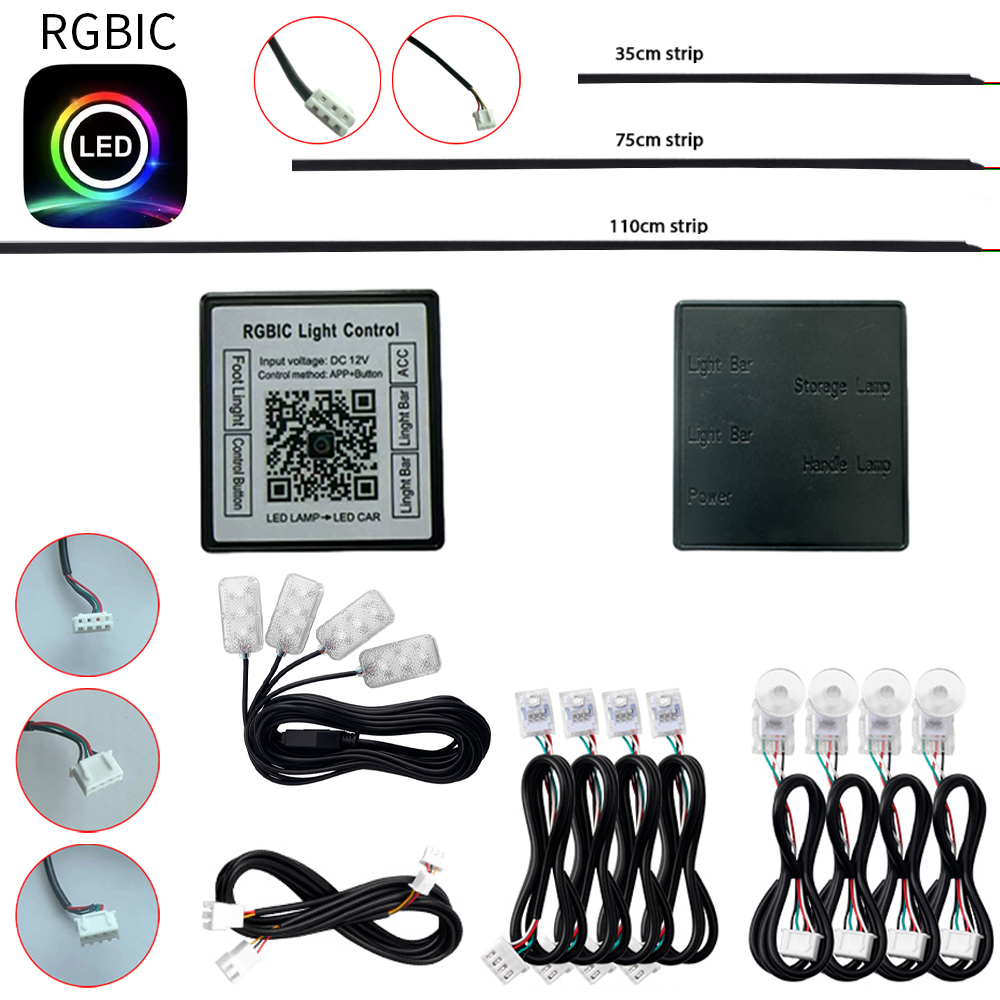 Led El Wire - フルカラーストリーマーシンフォニー RGBIC アンビエントライトアクセサリー 3 線式 LED