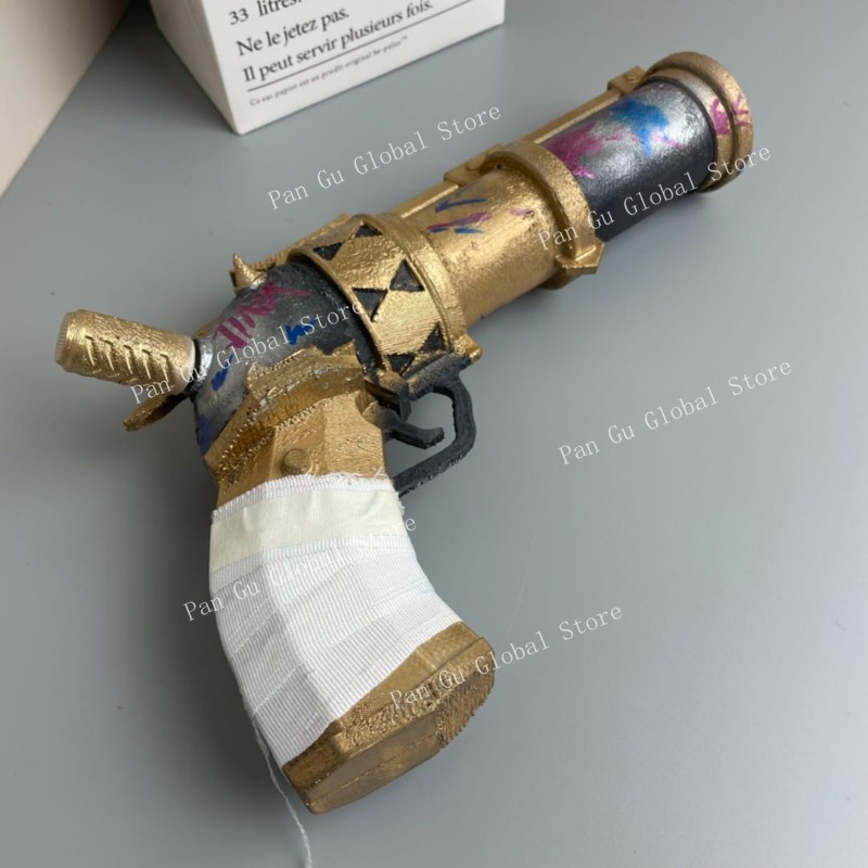Cosplay Prop Pistol - 28 センチメートル/11.02 インチジンクスピストルカスタマイズされた 3D プリントコスプレ刀モデル小道具ゲーム周辺機器おもちゃの銃工芸品ギフトグッズディスプレイ