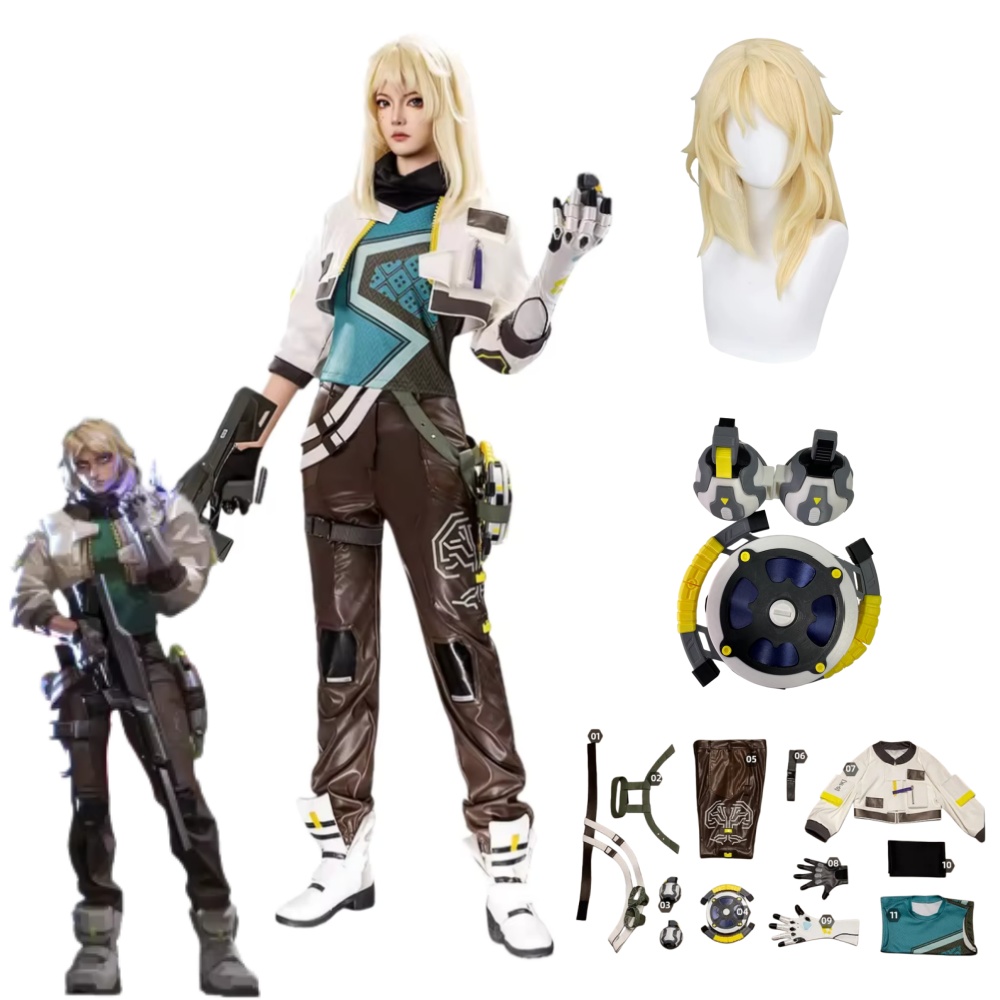 Cosplay Props - デッドロックコスプレ衣装小道具 VALORANT デッドロック衣装衣装仮装女性衣装ハロウィンカーニバルパーティー服