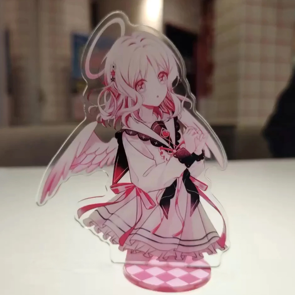 Cosplay Props - アニメ『ディアボリック・ラヴァーズ』小森優衣コスプレスタンド アクリル製漫画フィギュア スタンドプレート デスクトップ装飾小道具 オーナメント アクセサリー