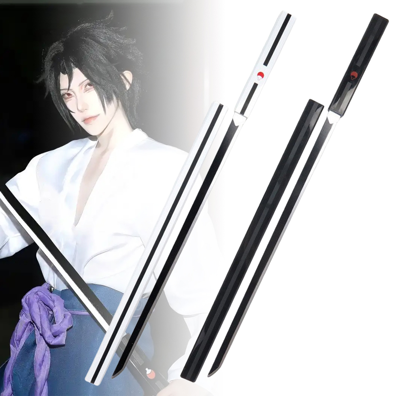 Cosplay Prop Katana - 40インチ うちはサスケ 刀 木製 草薙刀 アニメ
