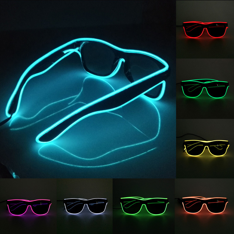 Led El Wire - 1PC 点滅 EL ワイヤー Led メガネ発光パーティー装飾照明クラシックノベルティギフト高輝度