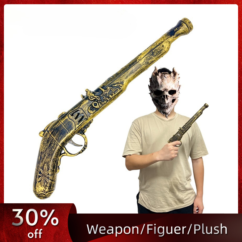 Cosplay Prop Pistol - 40 センチメートル/15.75 インチ海賊銃プラスチックコスプレ武器モデル小道具刀ハロウィン装飾周辺機器装飾品ディスプレイ誕生日プレゼント