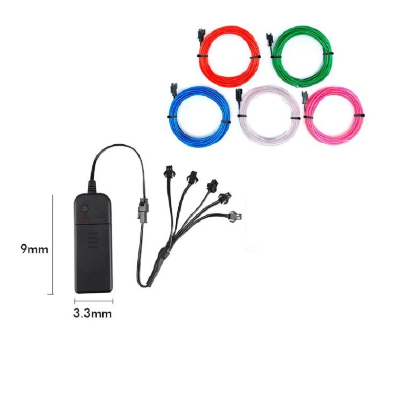 5 in 1 グローワイヤーケーブル LED ネオンクリスマ - Led El Wire のレビューと価格