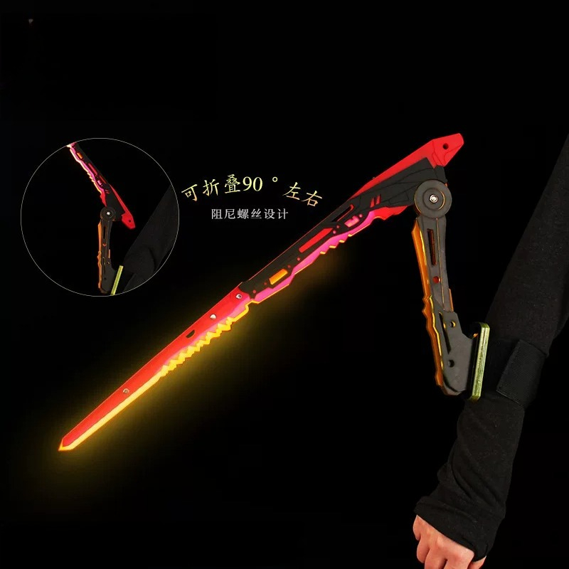 アニメサイバーパンクカタナマンティスブレード発光ソードナイフ - Cosplay Prop Katana のレビューと価格