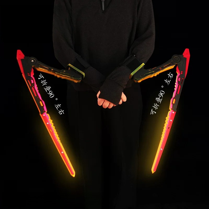 アニメサイバーパンクカタナマンティスブレード発光ソードナイフ - Cosplay Prop Katana のレビューと価格