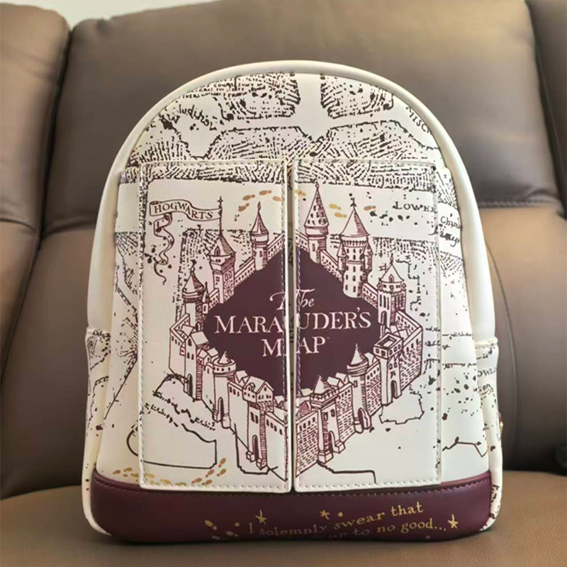 ハリー・ポッター地図柄プリントコスプレ女性用ダブルストラップ - Cosplay Prop Bag のレビューと価格