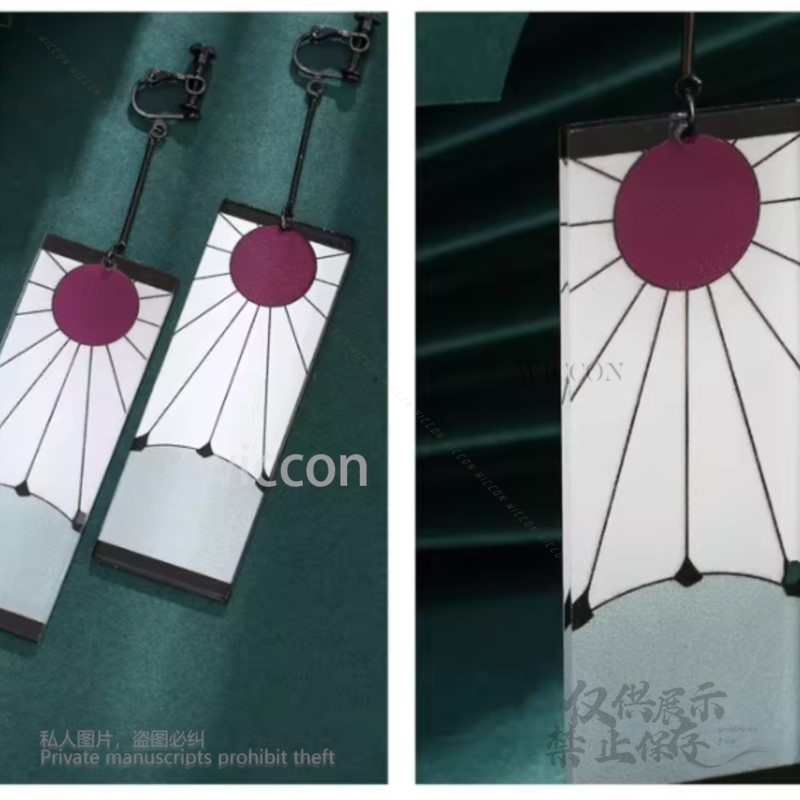 アクリルイヤリング耳クリップスタイルアクセサリー小道具アニメ - Acrylic Cosplay Prop のレビューと価格