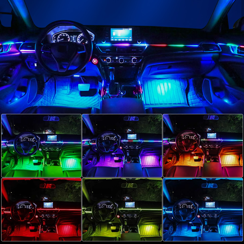 18/22 で 1 アクリル Led 車アンビエントライト  - Led El Wire のレビューと価格