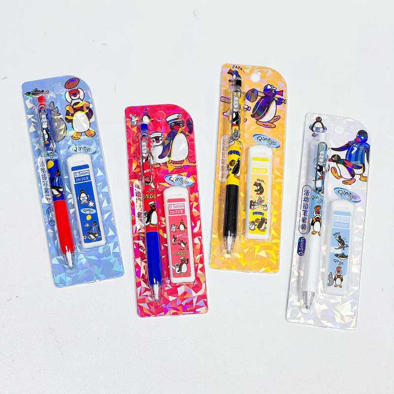 4/24 個かわいいピングーシャープペンシルセット文具リフィ - Easy Cosplay Prop のレビューと価格