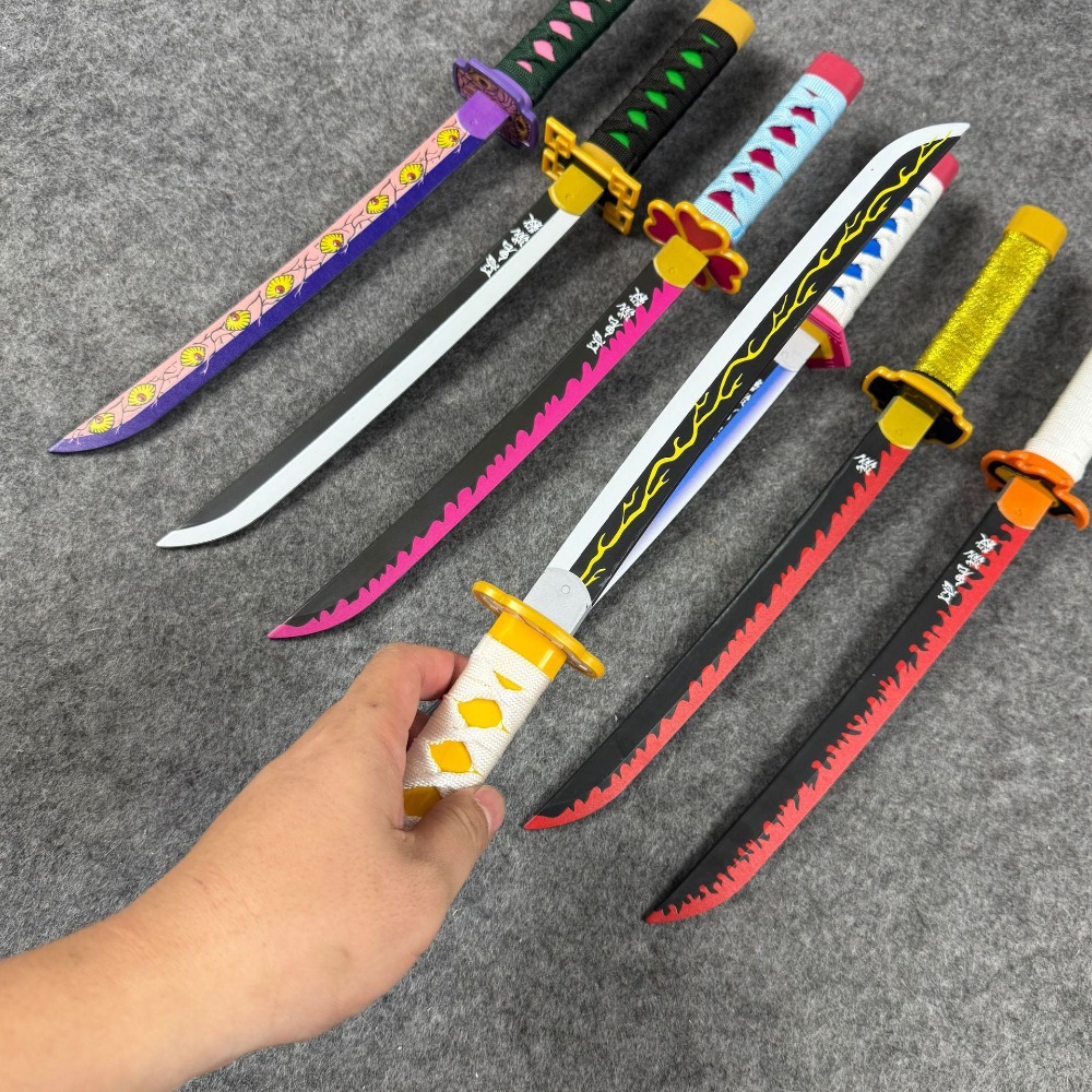 16インチ 冨岡義勇 刀 アニメ 鬼滅の刃 刀 コスプレ小道 - Cosplay Prop Katana のレビューと価格