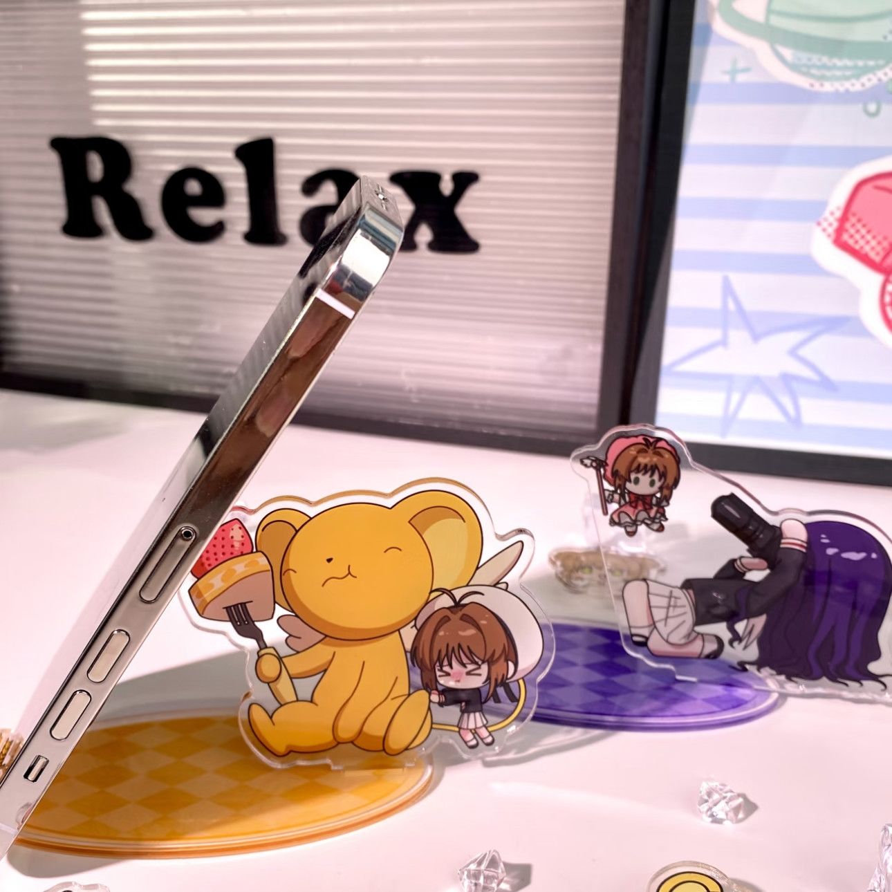 カードキャプターさくら シャオケ ファンメイドのスマホスタン - Acrylic Cosplay Prop のレビューと価格