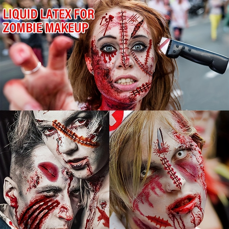 2個入り液体ラテックスハロウィンSFXメイクアップキット、透 - Body Paint Sfx のレビューと価格