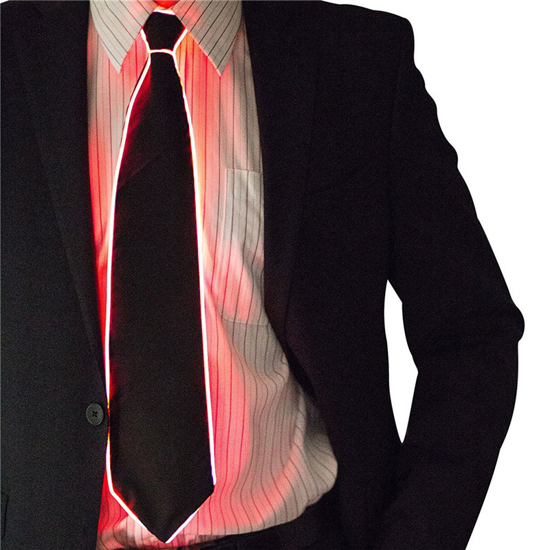 男性光るネクタイ EL ワイヤーネオン LED 発光パーティ - Led El Wire のレビューと価格