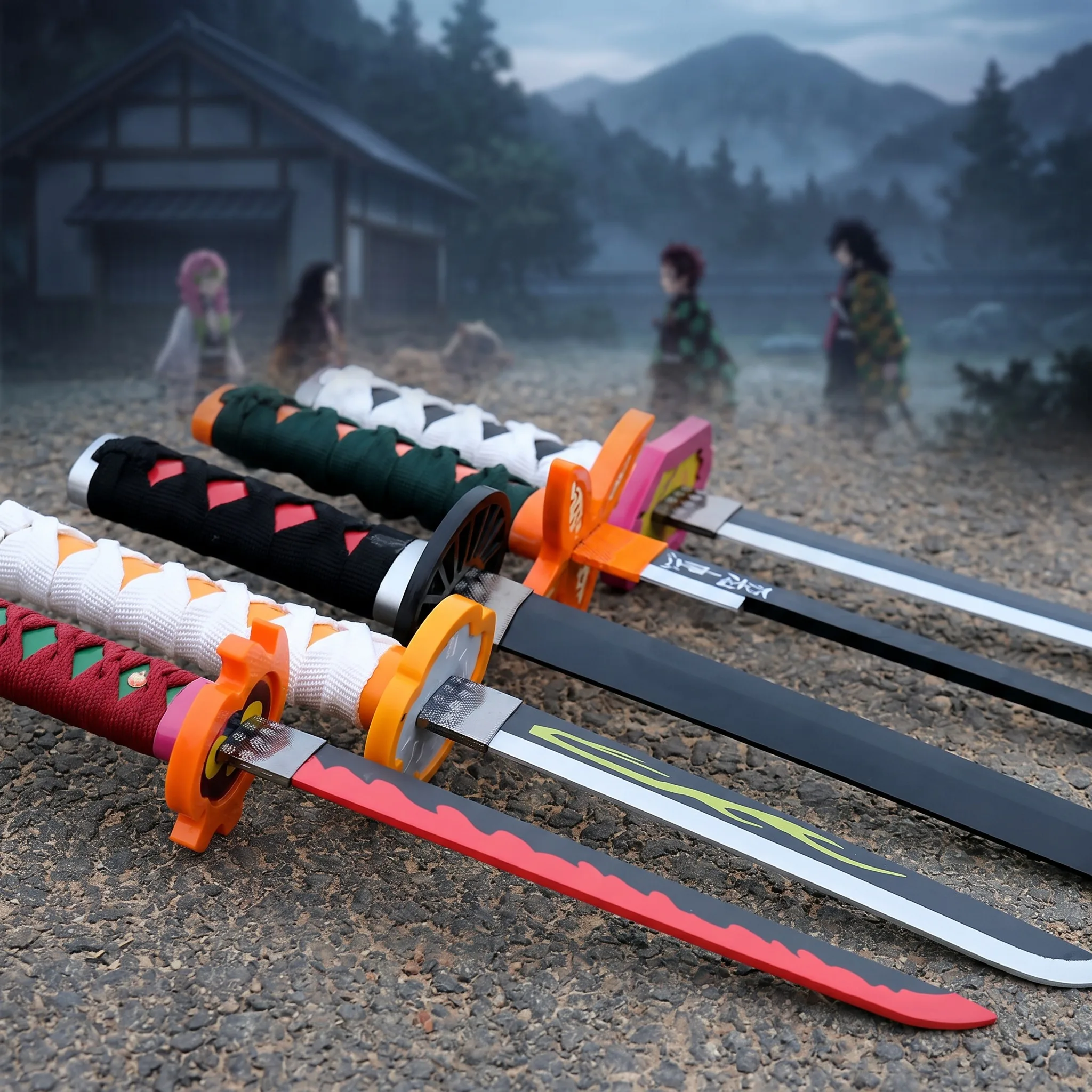 72 104cm 鬼滅の刃 刀 竈門炭治郎 竈門善逸 三緑ア - Cosplay Prop Katana のレビューと価格