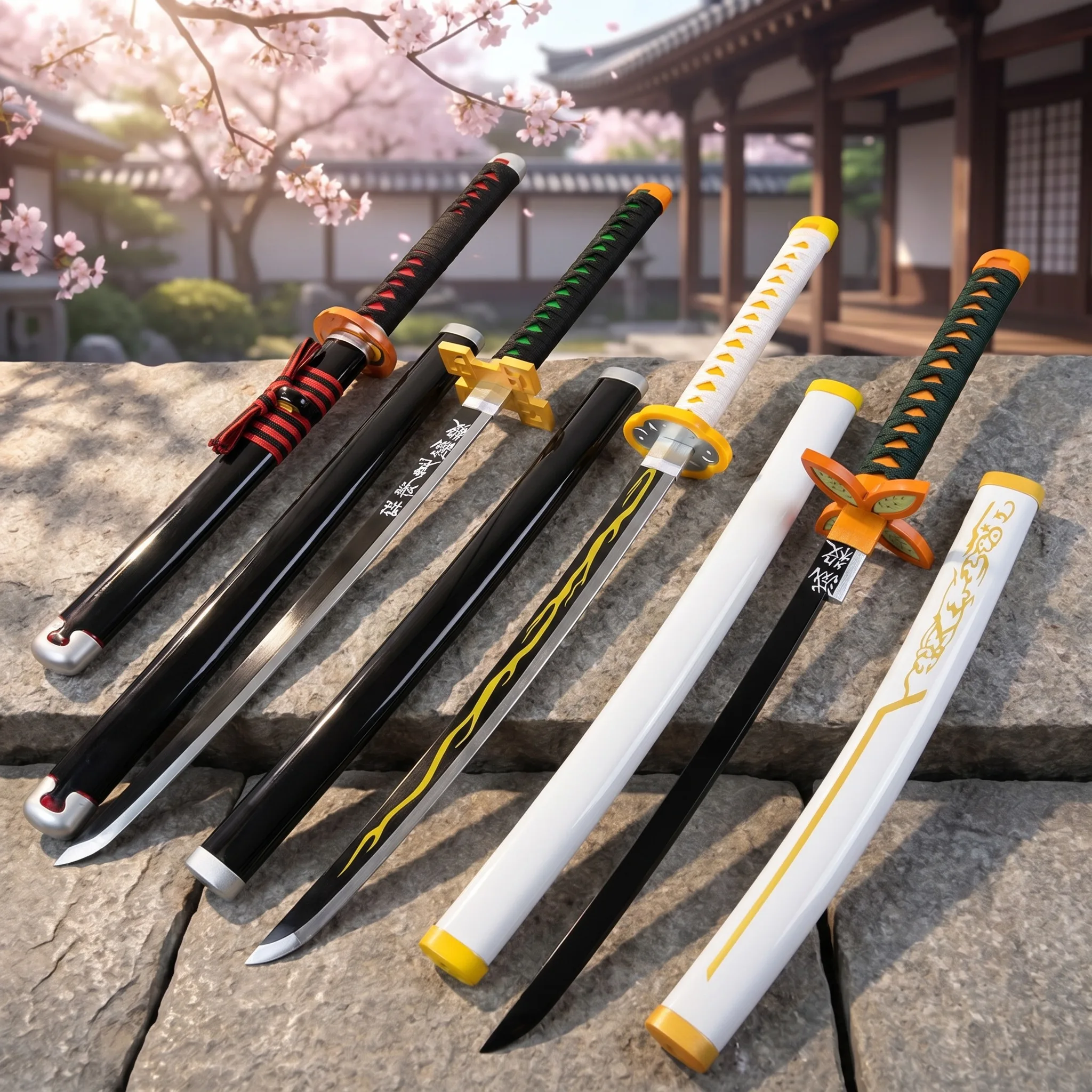 72 104cm 鬼滅の刃 刀 竈門炭治郎 竈門善逸 三緑ア - Cosplay Prop Katana のレビューと価格