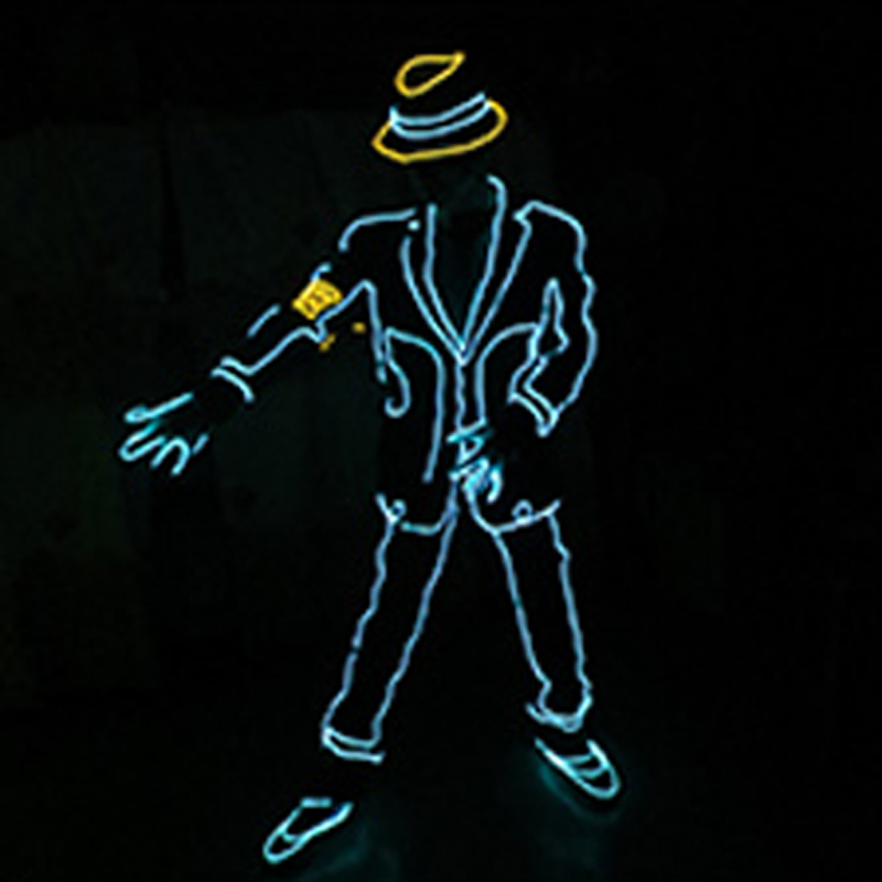 ELワイヤー発光ジャズダンスコスチューム ライトアップLED - Led El Wire のレビューと価格