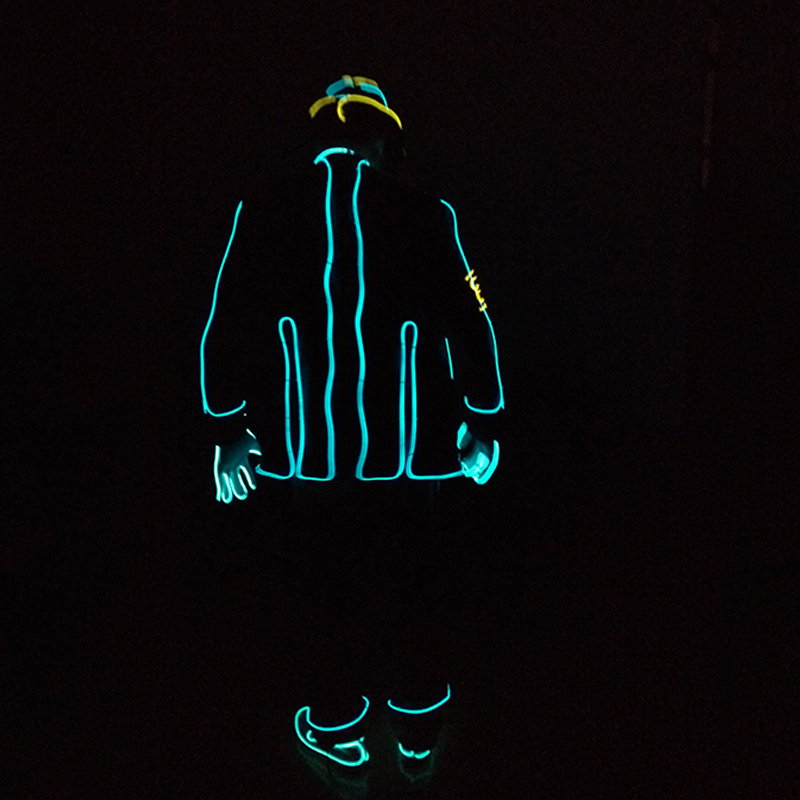 ELワイヤー発光ジャズダンスコスチューム ライトアップLED - Led El Wire のレビューと価格