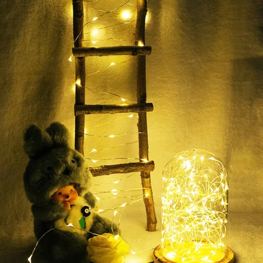 銅線LEDクリスマスライトストリング,5 m, 10 m,  - Led El Wire のレビューと価格